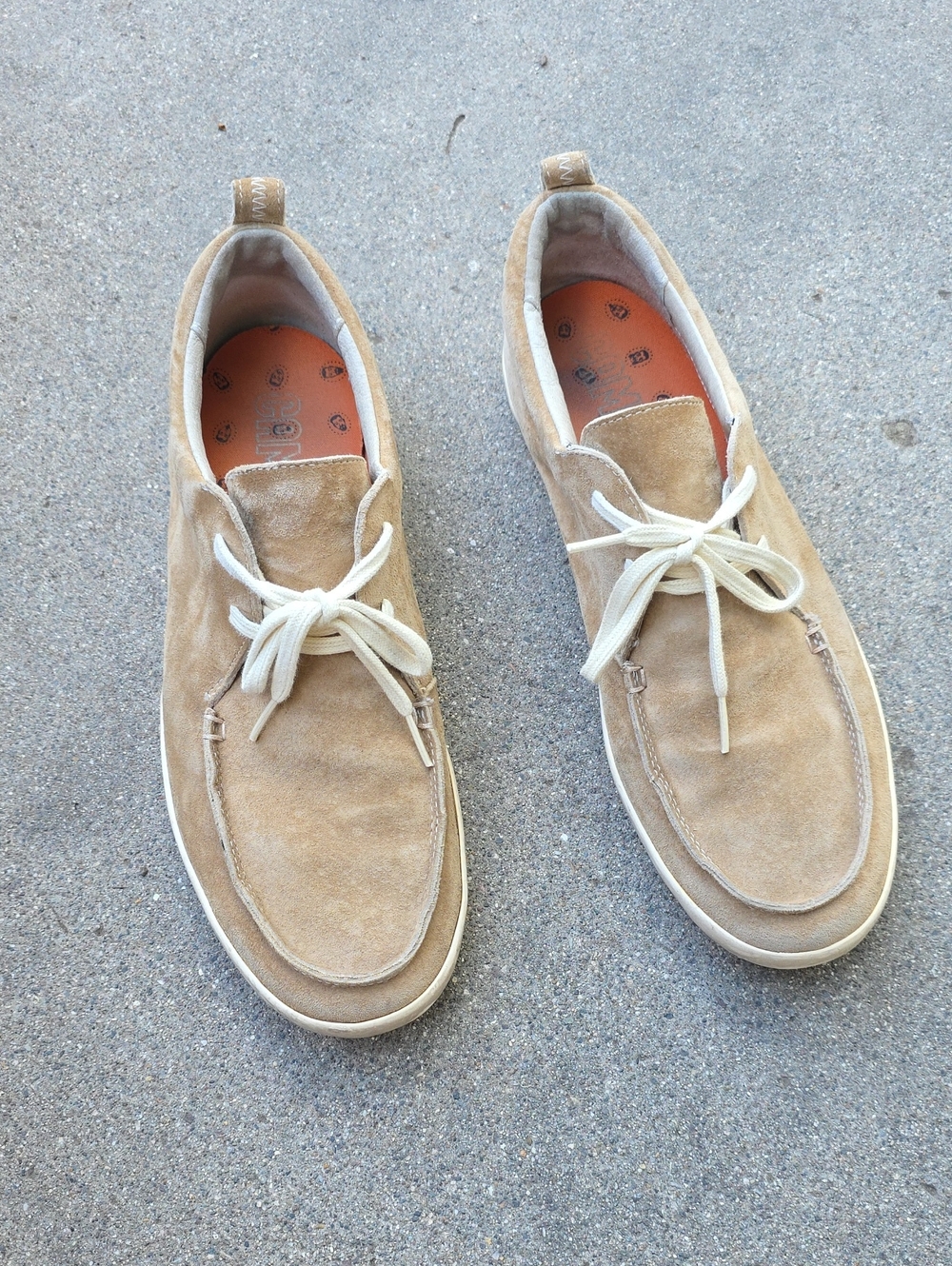 Camper Men's Suede Lace-Up Loafers in Tan